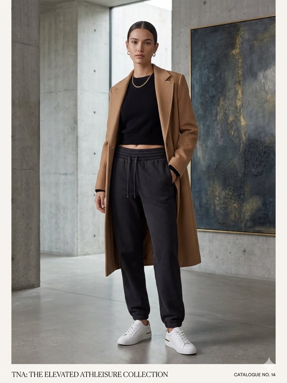 Tna Cozy Fleece Mega Jogger – Premium High-Waisted Sweatpants in Black